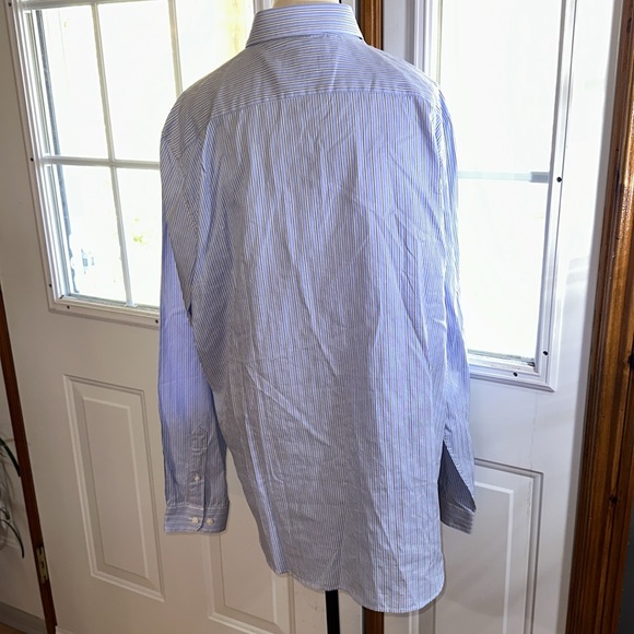 Lacoste Striped Button Up Dress Shirt - Picture 2 of 8